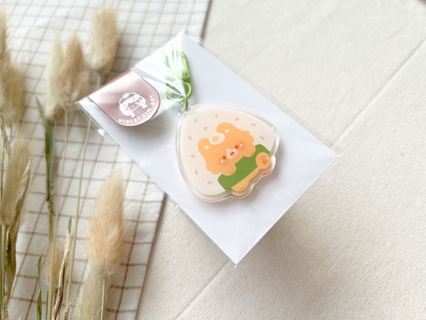 Mochi Onigiri Acrylic Keychain