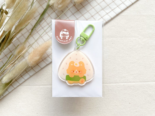 Mochi Onigiri Acrylic Keychain