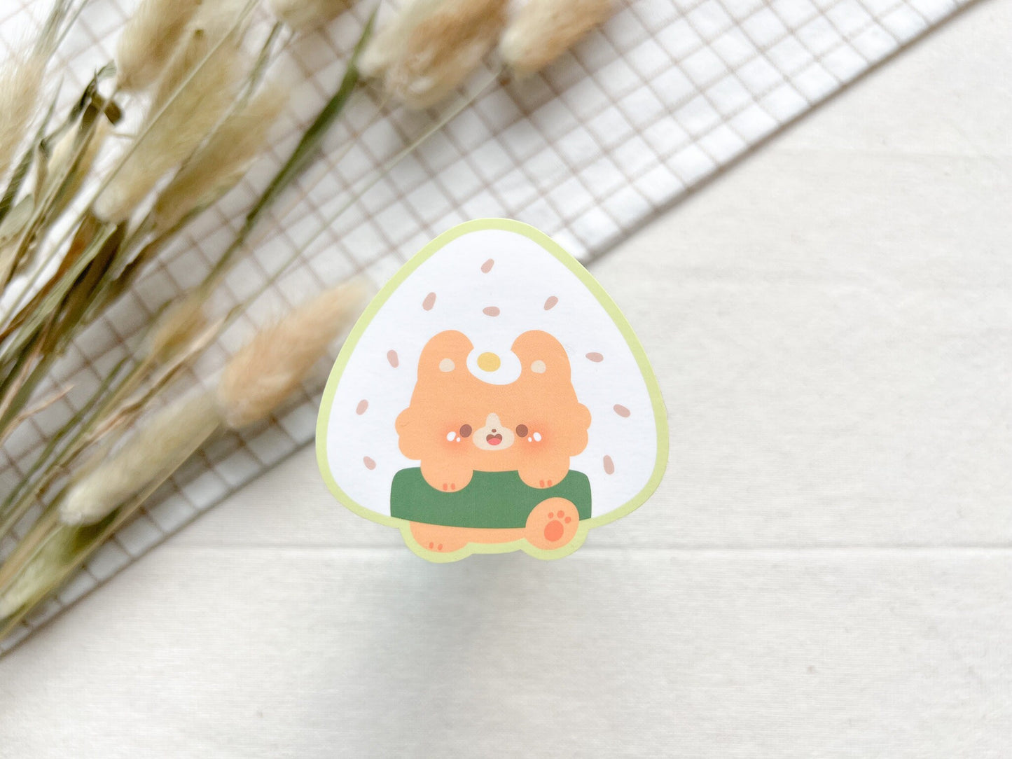 Mochi Onigiri Die Cut Sticker